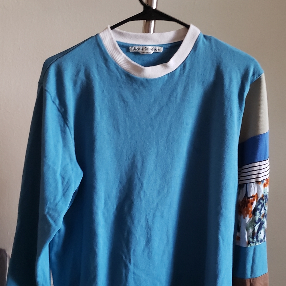 Acne studios patchwork long sleeve t shirt